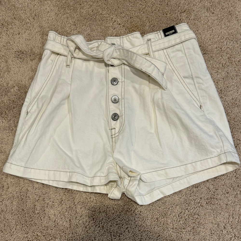 Abercrombie and Fitch button fly paper bag short